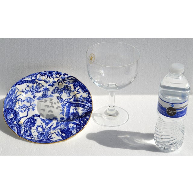 1930s Art Deco Flemington Cut Glass Champagne Coupe Hand-Cut Daisy Floral Designs For Sale - Image 12 of 13