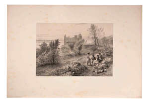 Auguste Raffet, Count Woronzoff's Castle, 1800s, Lithograph