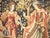 Textile Medieval Style Tapestry - Concert Near Fountain For Sale - Image 7 of 12