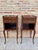 French Oak Nightstands with 2 Drawers, 1890s, Set of 2 For Sale - Image 4 of 18