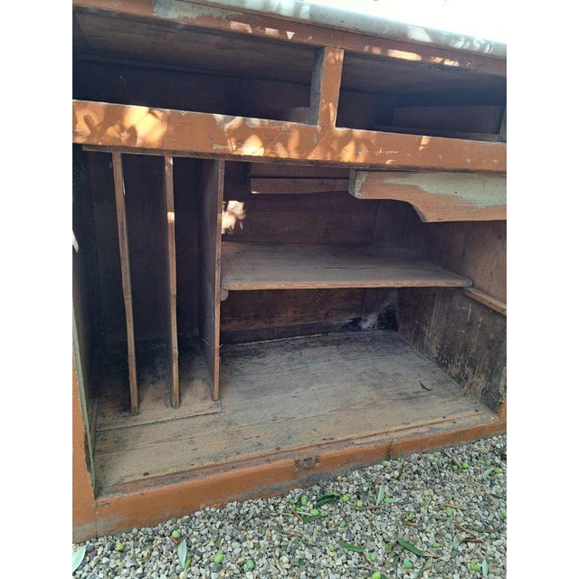 Wood Carrara Marble Bakery Counter For Sale - Image 7 of 9