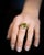 Peridot Ring in 18k Gold and Sterling Silver, Size 7 For Sale - Image 4 of 4