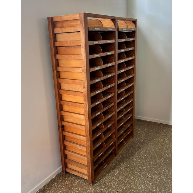 Wooden Archive Cabinet with 28 Drawers, 1940s For Sale - Image 4 of 12