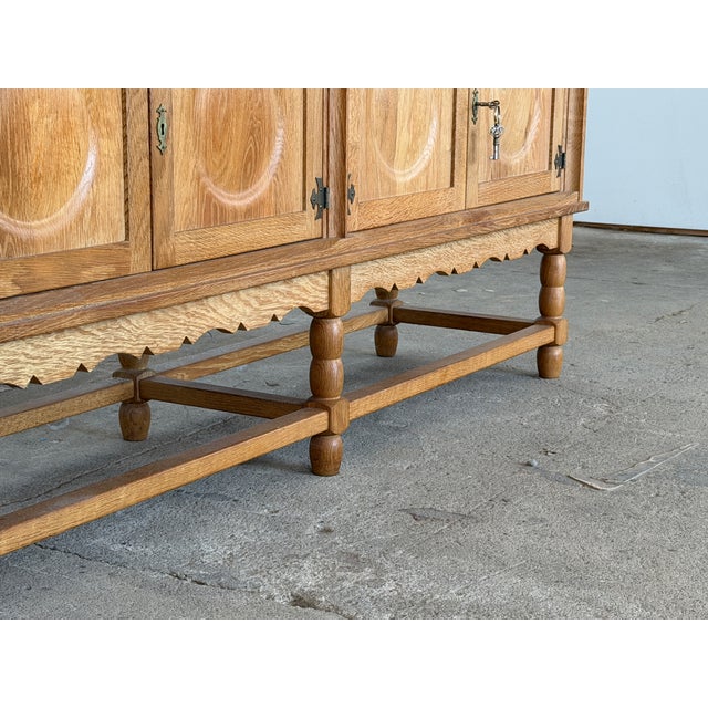 Tall Mid-Century Modern Oak Sideboard by Axel O. Röck for Ottrup Møbelfabrik, 1963 For Sale - Image 6 of 16