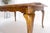 Chestnut and Cherry Country French Cabriole Leg 2x18" Leaves Dining Table MINT For Sale - Image 12 of 12