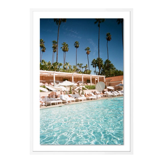 Beverly Hills by Natalie Obradovich in White Framed Paper, Medium Art Print For Sale