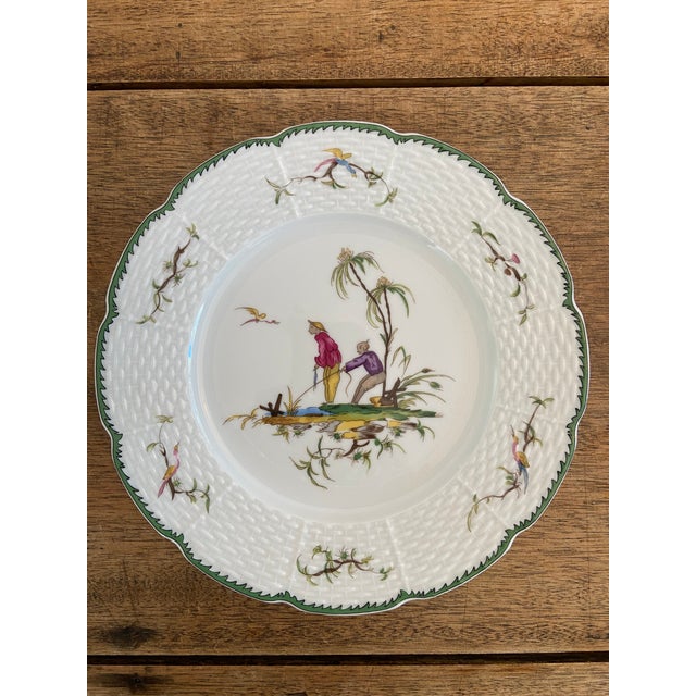 Raynaud of Limoge Si Kiang Dessert Luncheon Plates - Set of 6 For Sale In Los Angeles - Image 6 of 12