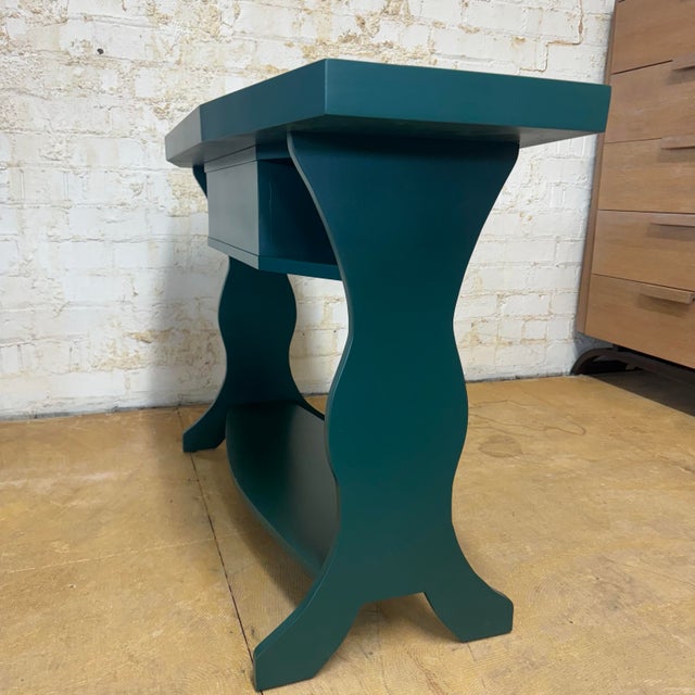 Lozere Console Table - Emerald Green For Sale - Image 4 of 11