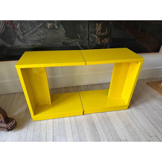 Neon Lacquered Side Table, Pair For Sale In Miami - Image 6 of 6