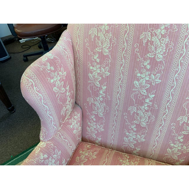 Late 20th Century 20th Century Georgian Wing Back Chair For Sale - Image 5 of 8