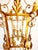 Vintage Italian Gilt Iron Louis XVI Style Hanging Lantern For Sale - Image 12 of 12