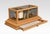 Unusual oak-cased barograph and barometer by Negretti & Zambra, having five glazed removable lid. The mechanical eight-day...