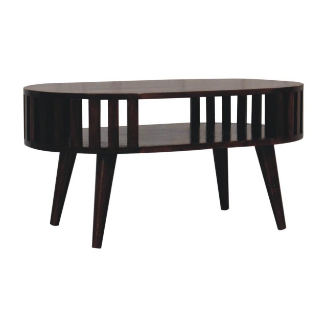 The Walnut-Finish Mango Wood Japanese-Inspired Coffee Table brings a refined balance of craftsmanship, character, and...