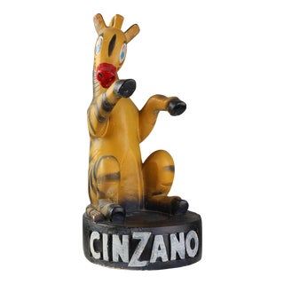 Large Art Deco Cinzano Sculpture by Novita, France, 1920s-1940s For Sale