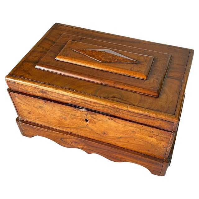 Large 19th Century Jewelry Box in Wood, England For Sale - Image 14 of 14