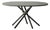 Hector Dark Concrete Top and Steel Legs Dining Table 140 by Eberhart Furniture For Sale