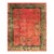 1920s Antique Pink Floral Open Field Modernist Knotted Wool Chinese Art Deco Rug For Sale