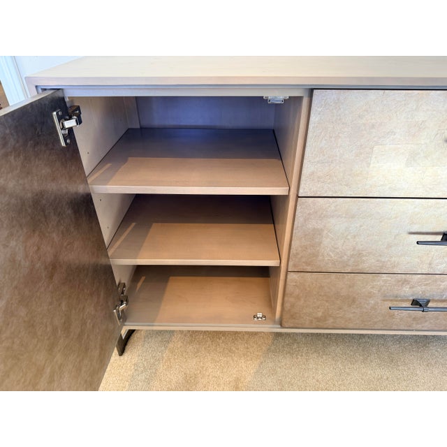 Contemporary Caracole Foiled Designer Buffet Server Bar Sideboard For Sale - Image 3 of 8