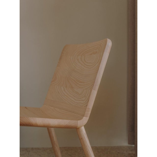 Minimalist Modern Lounge Chair in Natural Ash by Daniel Schofield For Sale - Image 11 of 12