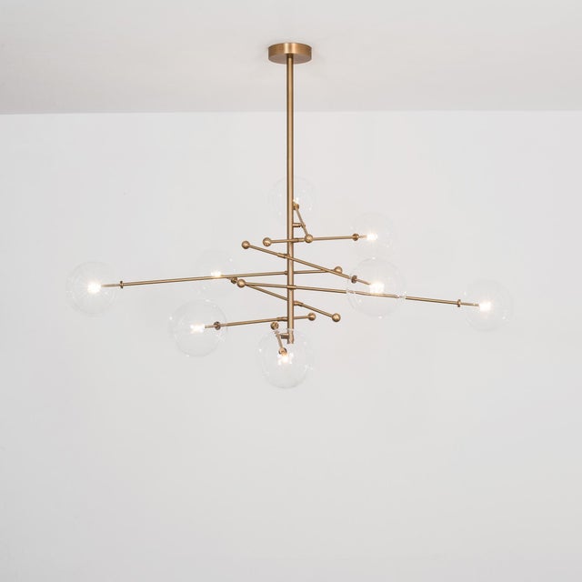 Gold RD15 8 Arms Chandelier by Schwung For Sale - Image 8 of 18