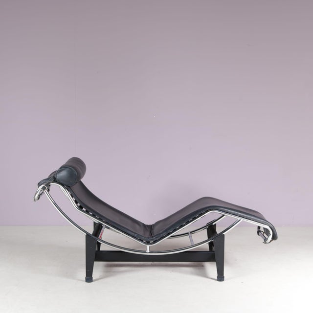 Brown LC4 Chaise Longue by Le Corbusier for Cassina, Italy, 1990s For Sale - Image 8 of 17