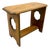 Vintage Arts and Crafts Style Carved Wood Rustic Folk Art Bench For Sale