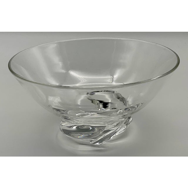 Vintage Steuben Glass Donald Pollard Crystal Spiral Bowl Chairish