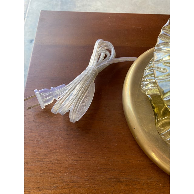 - Murano style blown glass - Brass base - Made in Italy