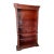 1990s Tall Mahogany Open Bookcase For Sale