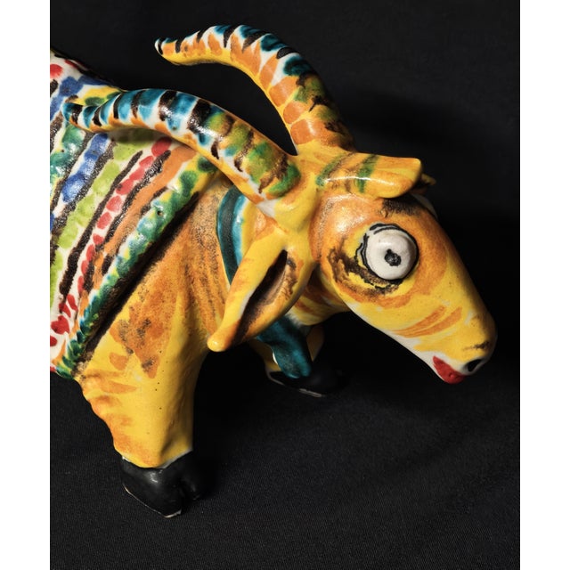 Goat Sculpture by Caruso Vietri, 1990s For Sale - Image 11 of 13