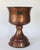 Mid 20th Century Monumental Footed Copper Planter / Jardiniere With Brass Side Handles and a Wide Flared Pedestal Base For Sale - Image 5 of 11