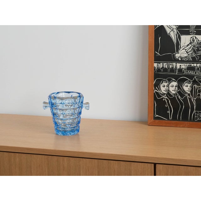 Glass Ice Bucket by Rudolf Jurnikl for Sklo Union, 1950s For Sale - Image 7 of 8