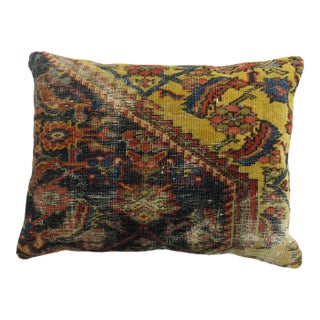 Traditional Persian Rug Pillow For Sale