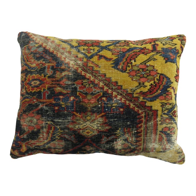 Traditional Persian Rug Pillow For Sale