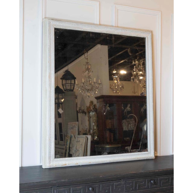 French French 18th Century Louis XVI Wood Panel Mirror For Sale - Image 3 of 7