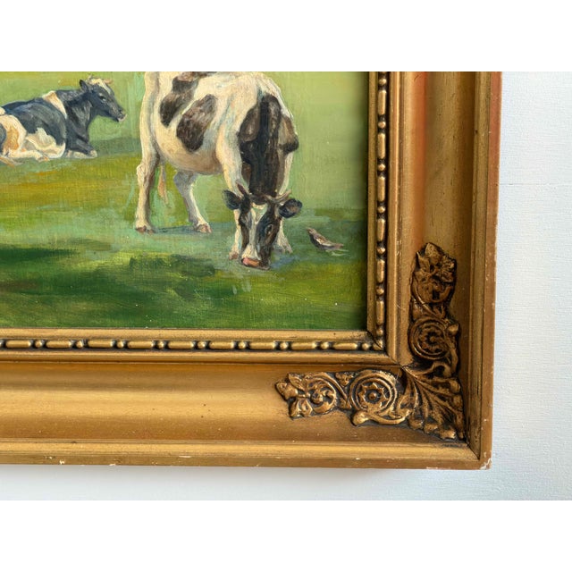 This oil on canvas is signed -r. Chr.- lower left and depicts a danish fjord landscape, painted by rasmus christiansen. A...