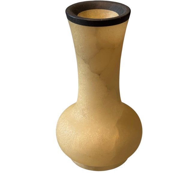 Mid Century Italian Golden Alabaster Box and Vase Set For Sale - Image 11 of 18