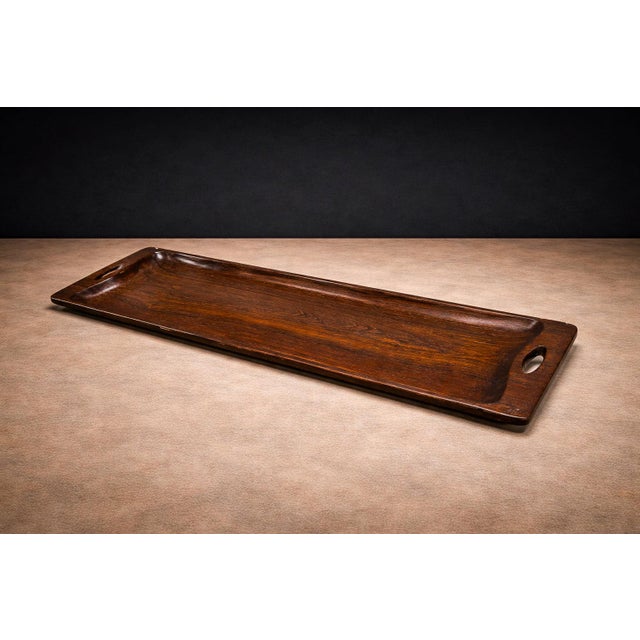 Brazilian Mid-Century Modern Tray in Rosewood, Jean Gillon, 1960s For Sale - Image 9 of 9