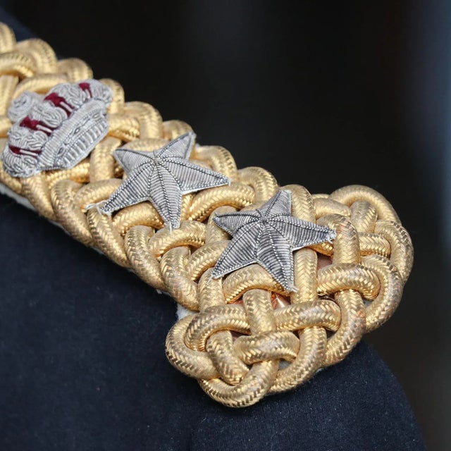 Blue Antique British Officer's Uniform Tailcoat For Sale - Image 8 of 13