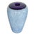 Vitrix Glass Vase 1992 – Purple Rim Speckled White Studio Art Glass, Signed For Sale