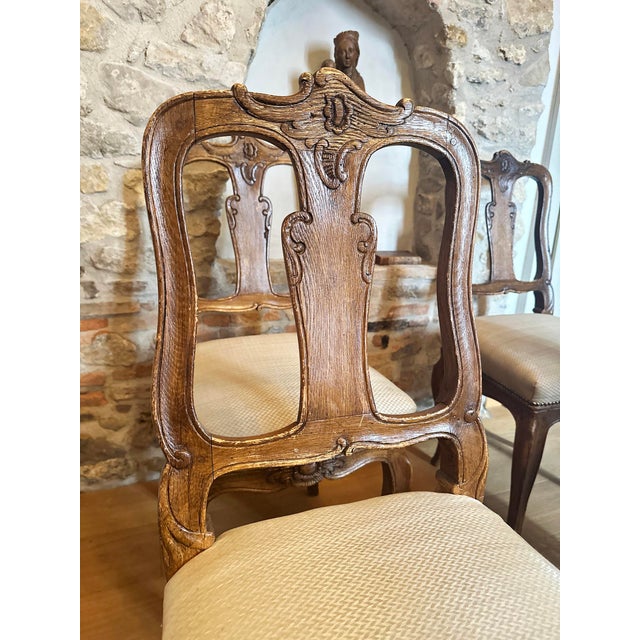 Antique Original Baroque Chairs, Walnut, Circa 1760, Set of 4 For Sale - Image 12 of 18