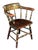 A fine American captain's chair featuring the traditional Federal-style stenciled details on a Windsor chair style frame -...