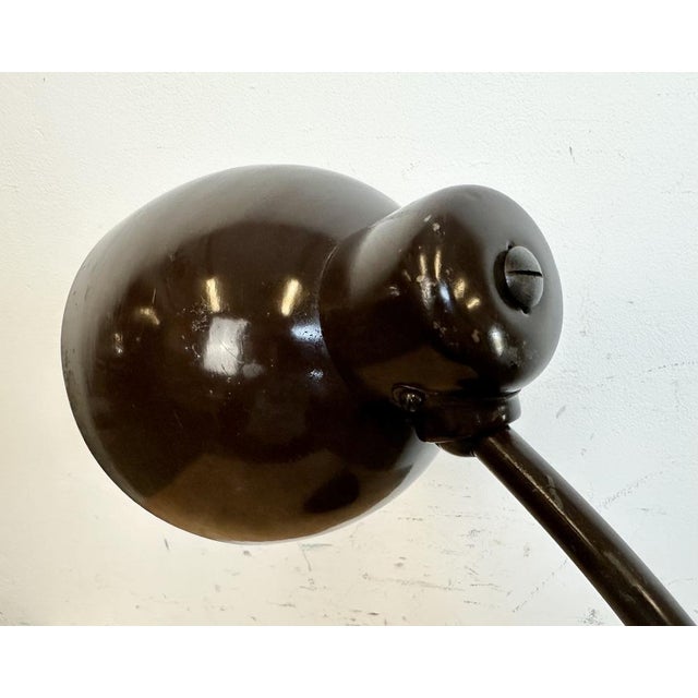 Vintage Brown Adjustable Table Lamp, 1960s For Sale - Image 9 of 18
