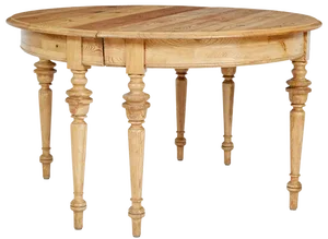 19th Century Swedish Pine Demi Lune Occasional Tables, 1890, Set of 2