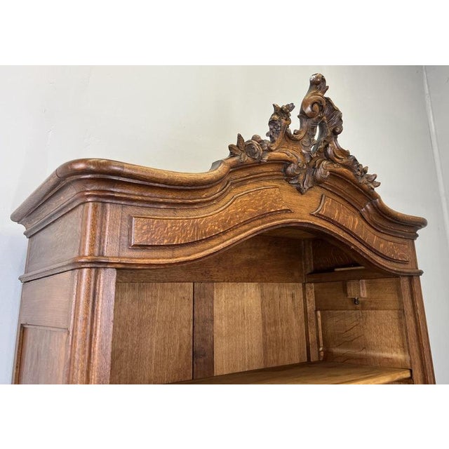 French Style Bookcase in Oak For Sale - Image 13 of 17