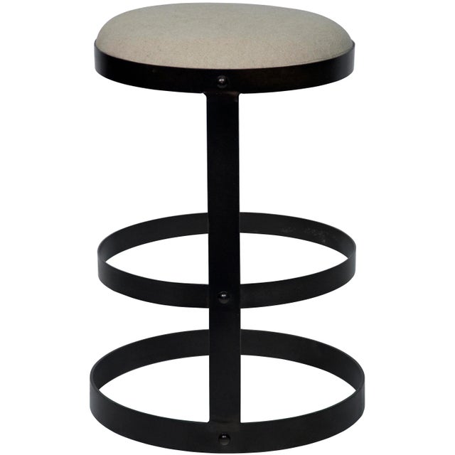 Contemporary NOIR Dior Counter Stool in Black Metal For Sale - Image 3 of 4
