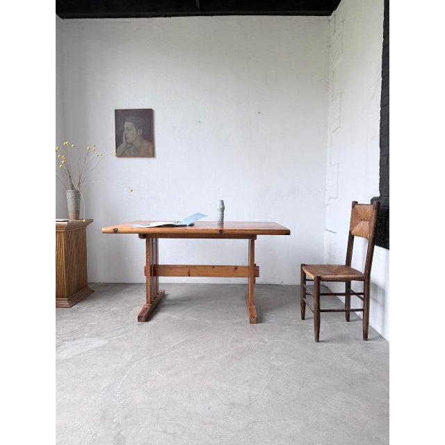 Vintage Dining Table in Pine, 1960s For Sale - Image 6 of 18