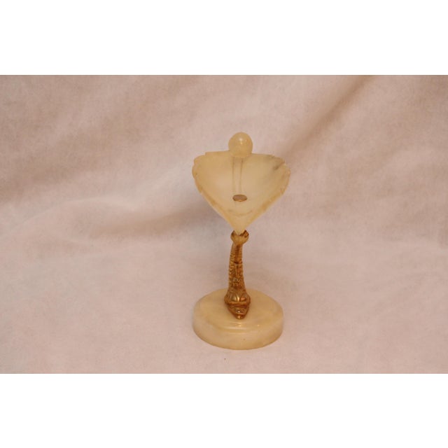 Footed Vase Gold Dolphin Decor, 1950s For Sale - Image 10 of 18