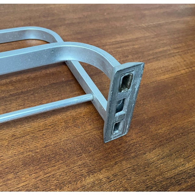 Mid-Century Modern Aluminum Coat Rack, 1960s For Sale - Image 17 of 18