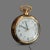 Victorian Vintage Brass Pocket Watch Style Electric Plug in Wall Clock For Sale - Image 3 of 11